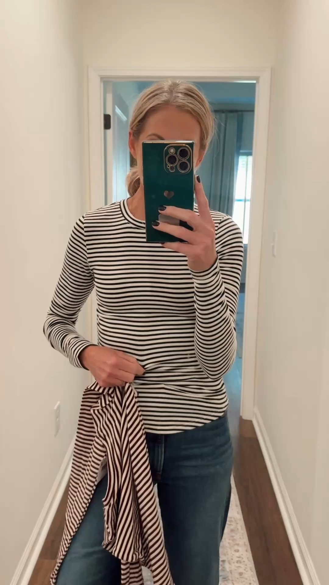 Now is the time to scoop up these American Eagle, long sleeve cozy crewneck T-shirts! These cozy fitted long sleeve shirts you can rock solo or layered under your favorite sweatshirt or flannel. They are the perfect layering piece and with the LTK code under $20 I am wearing a size small.  Stock up and save.

#LTKSeasonal #LTKSaleAlert #LTKFallSale