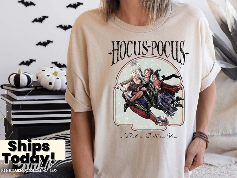 Vintage Hocus Pocus Shirt Hocus Pocus T-shirt Sanderson - Etsy | Etsy (US)