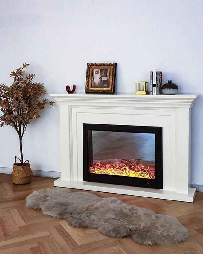 Amazon.com: WaySoft Genuine New Zealand Sheepskin Rug, Luxuxry Fur Rug for Bedroom, Fluffy Rug fo... | Amazon (US)