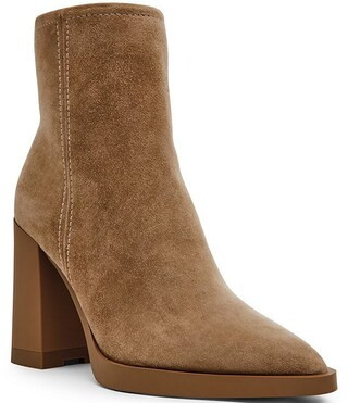 Steve Madden Harden Suede Snip Toe Booties | Dillard's | Dillard's