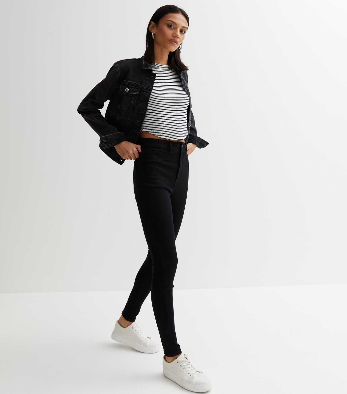 Stay Black High Waist Hallie Super Skinny Jeans | New Look | New Look (UK)