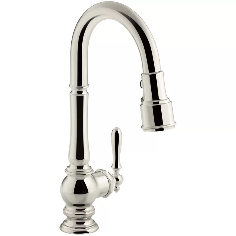 K-99261-SN Artifacts Pull Down Faucet with Docknetik® and BerrySoft™, ProMotion™, and Master... | Wayfair North America