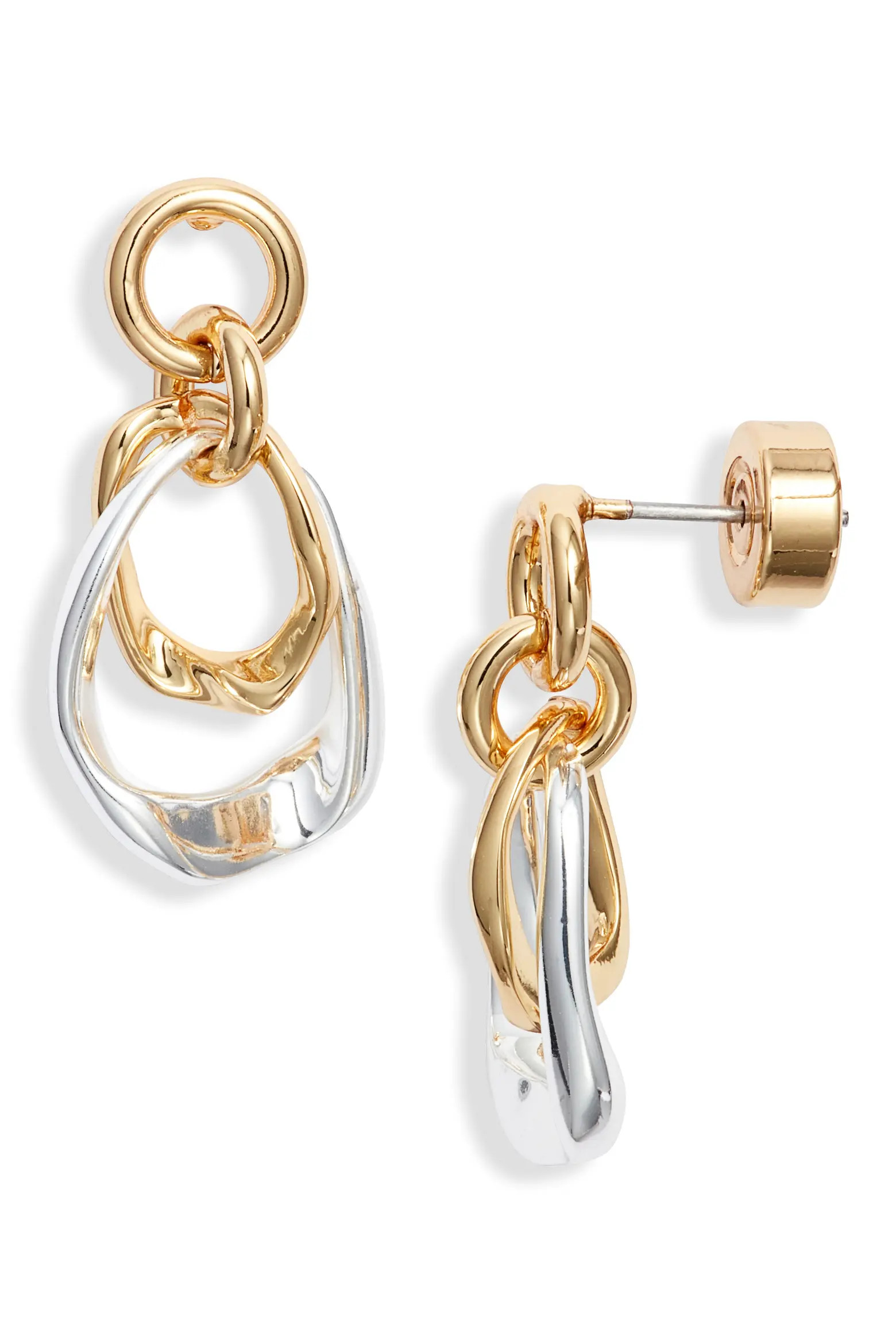 Demi Fine Frontal Hoop Drop Earrings (Women) | Nordstrom | Nordstrom