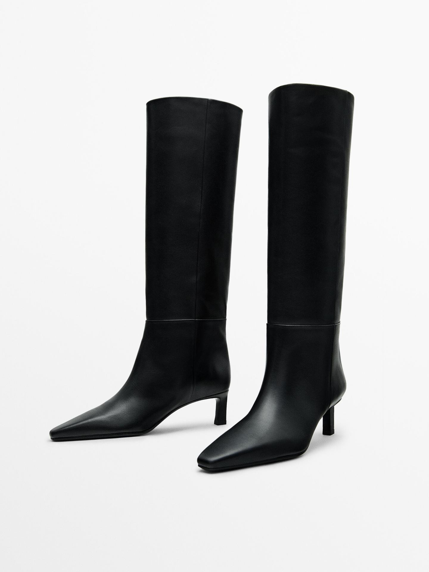 Low-heel boots  $299.00 | Massimo Dutti US