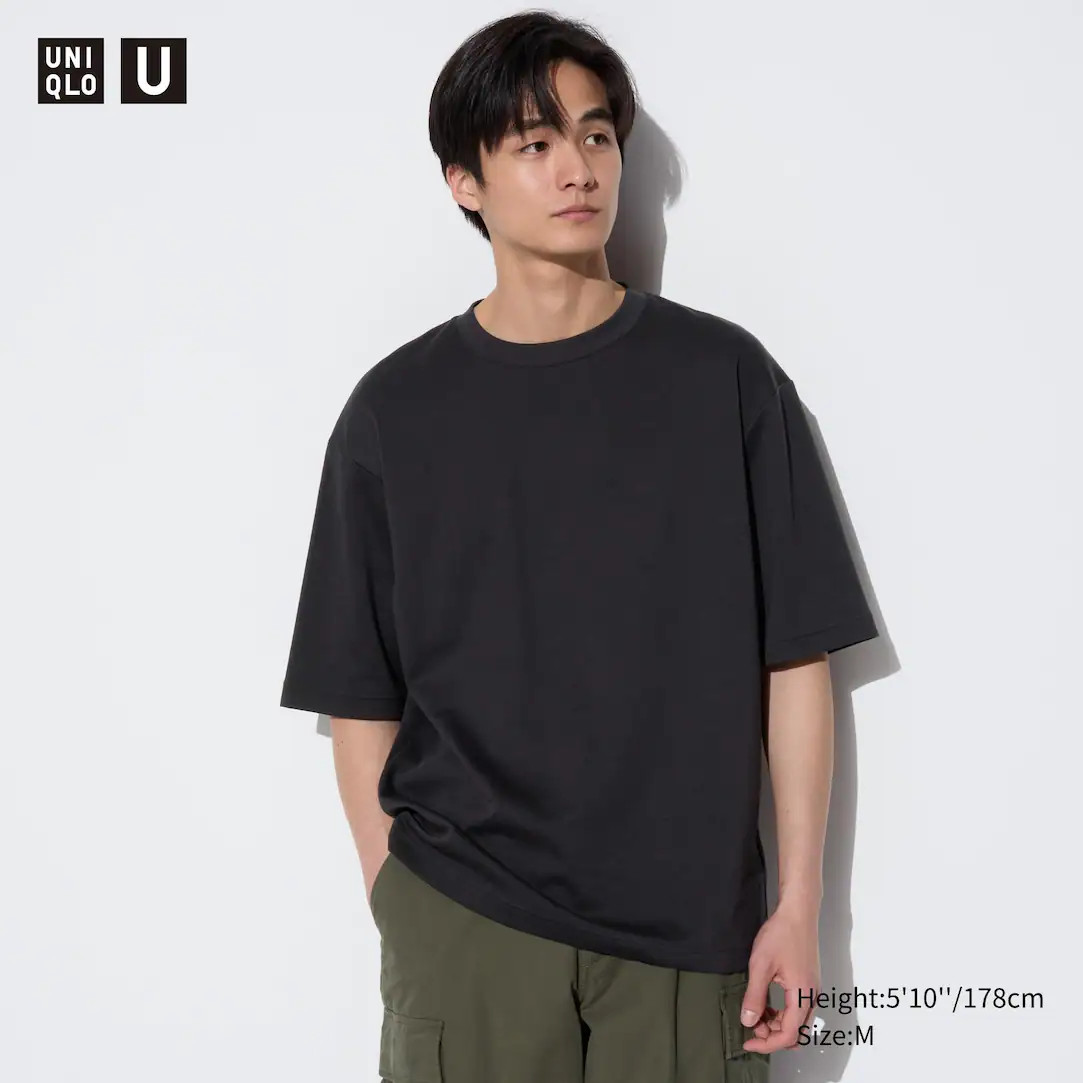 T-shirt Oversize En Coton AIRism Col Rond Uniqlo U | Uniqlo FR