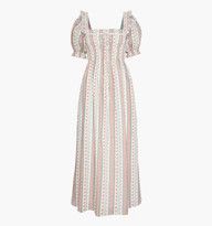 The Scarlett Nap Dress - Cosmos Floral Stripe | Hill House Home US
