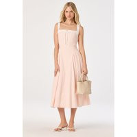 ASTR the Label | Hazel Striped Drop-Waist Midi Dress in Pink stripe | Size XL | ASTR The Label (US)