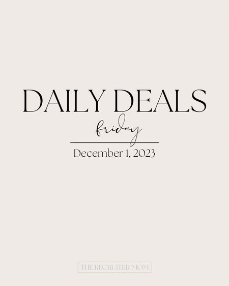 Daily Deals Friday #LTKCyberWeek

#LTKsalealert #LTKGiftGuide