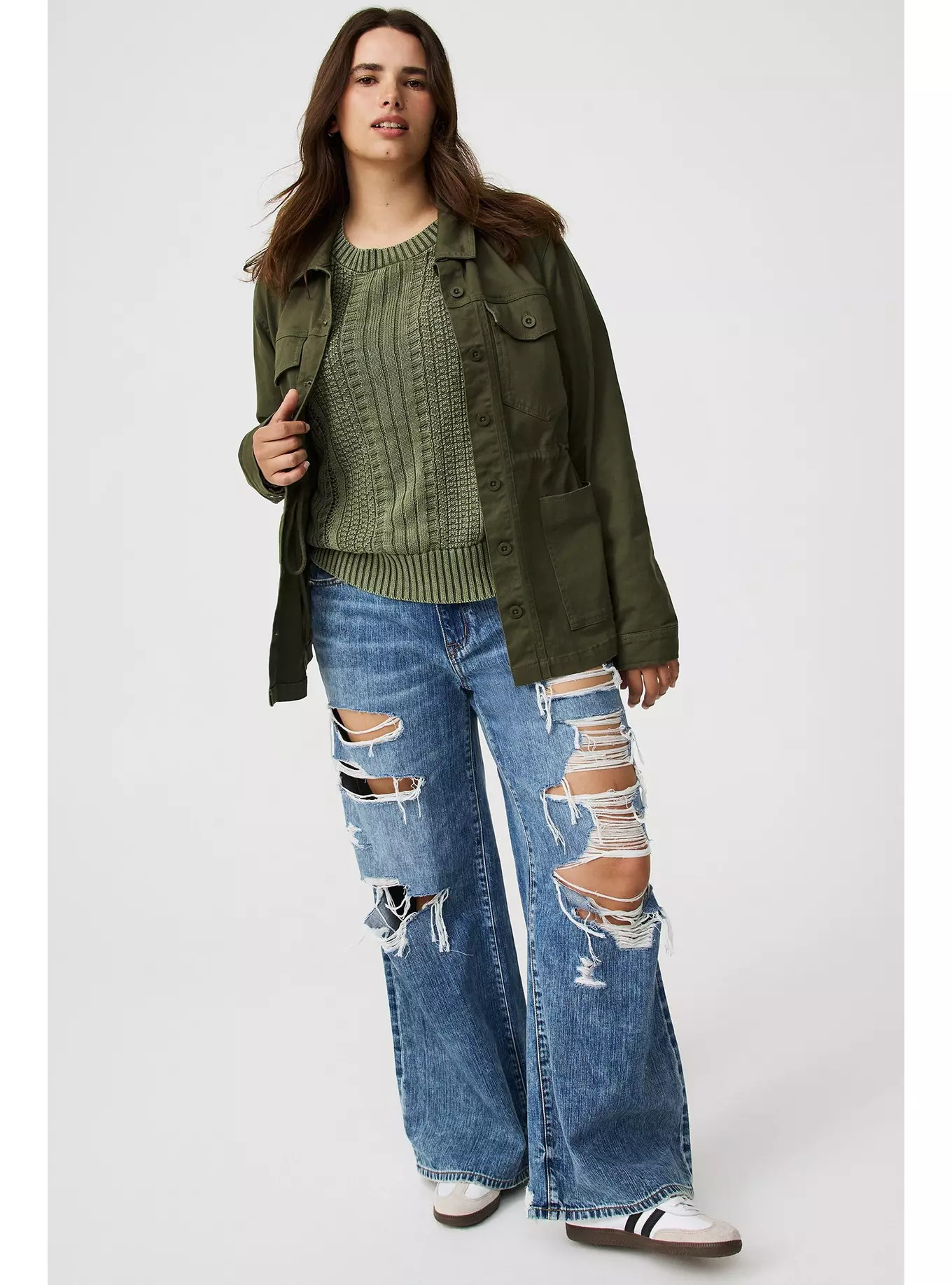 Twill Anorak Trucker Jacket | Torrid (US & Canada)