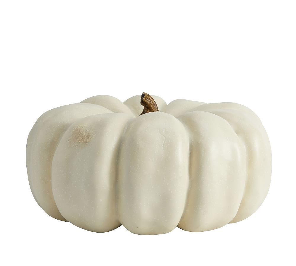 Faux Pumpkins, Ivory, Cinderella, 11.5"" diameter | Pottery Barn (US)
