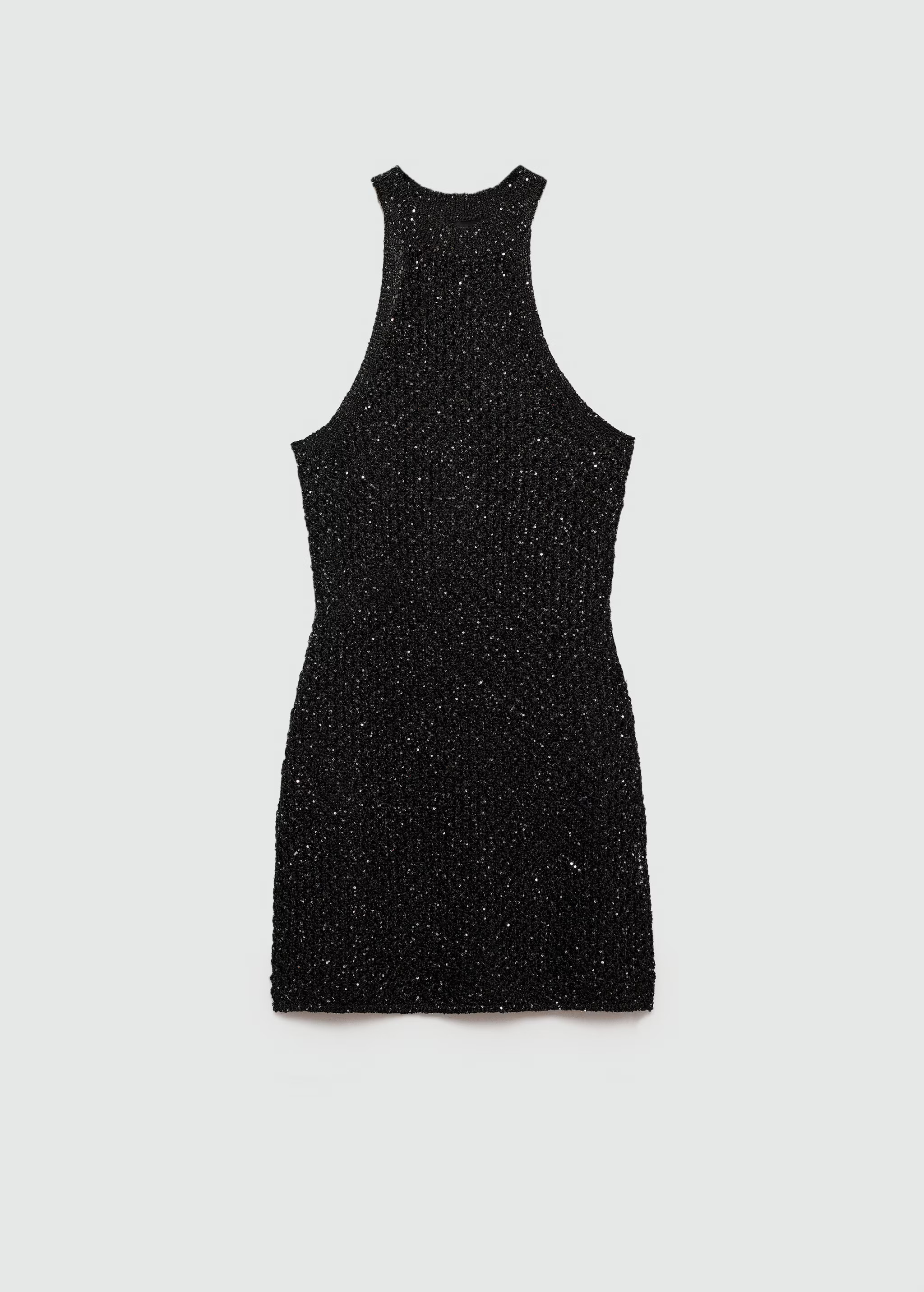 Abito paillettes collo halter | Mango IT