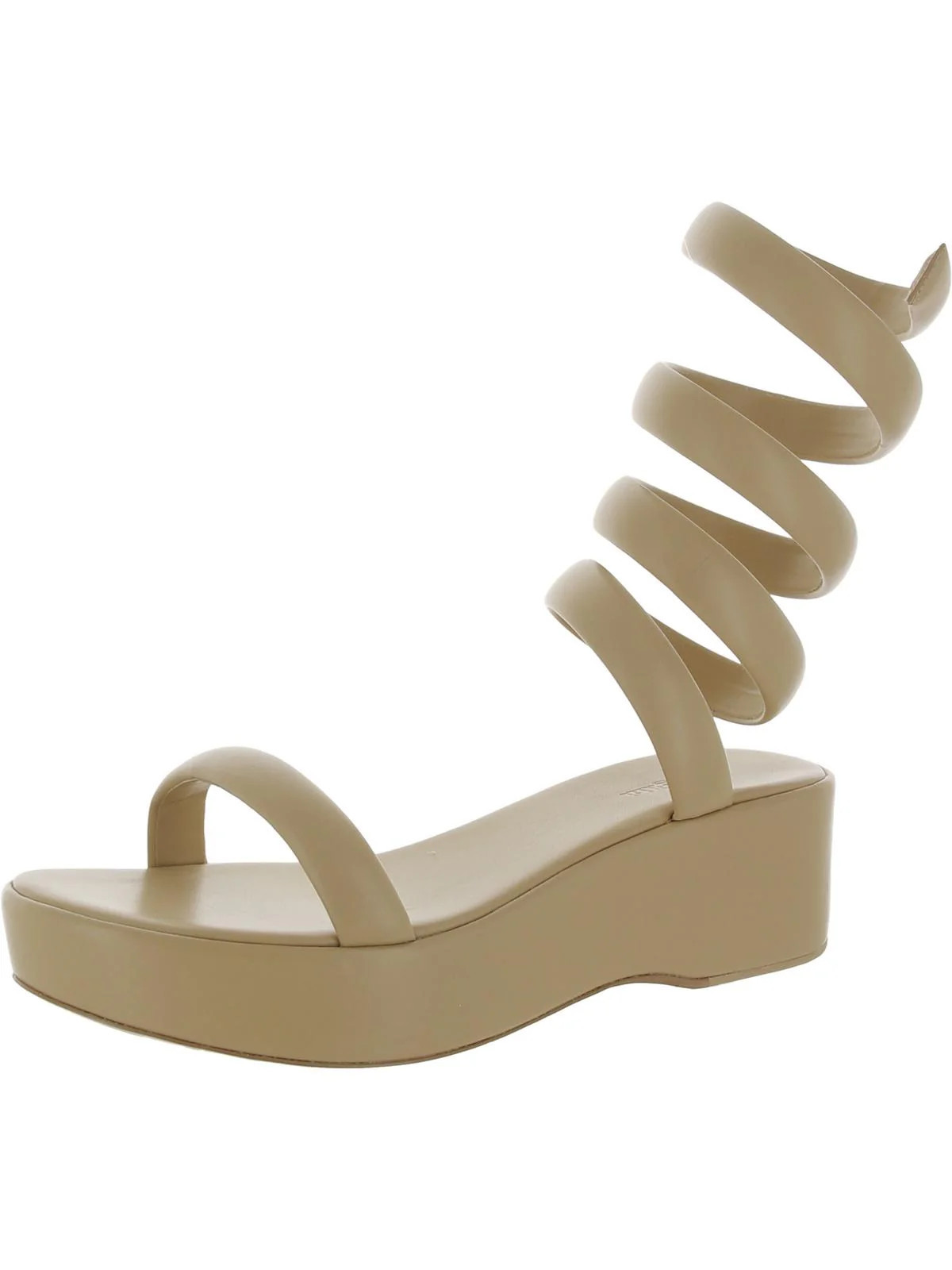 Gabi Womens Leather Open Toe Platform Sandals | Shop Simon