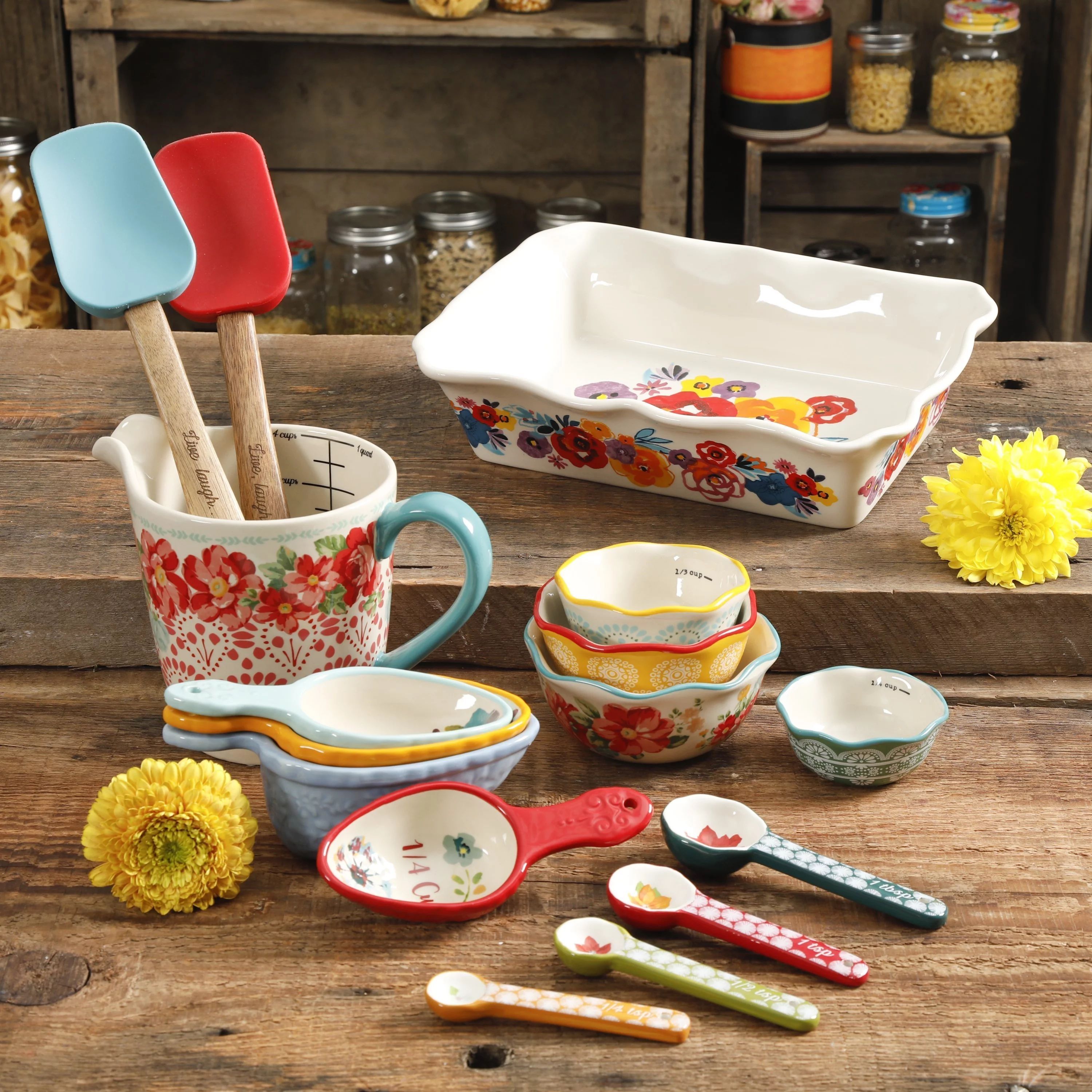 The Pioneer Woman Collected Ceramic Baking Set, 16-Pieces | Walmart (US)