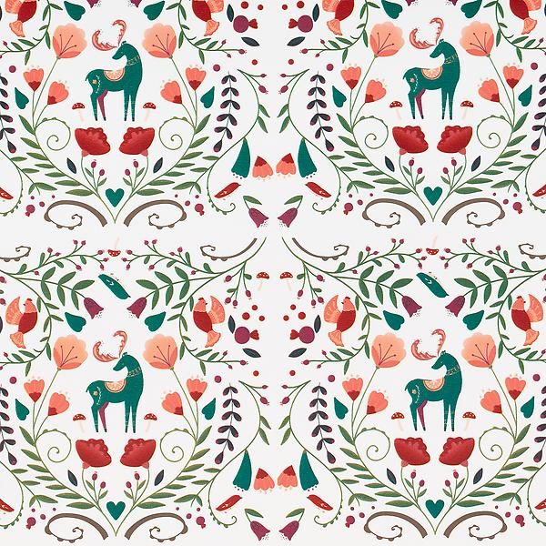 Botanical Deer Wrapping Paper | The Container Store