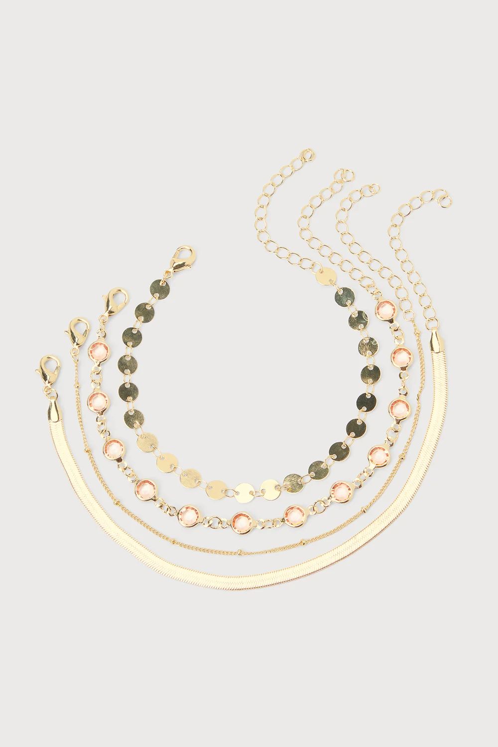 Gorgeous Vibes Gold and Pink Bracelet Set | Lulus (US)