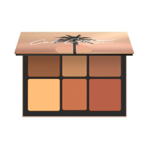Smashbox The Cali Contour Palette | Six-Shade Contour Kit with Highlighter, Bronzer and Blush to add Dimension + Glow, 0.69 Ounce, Medium to Dark | Amazon (US)