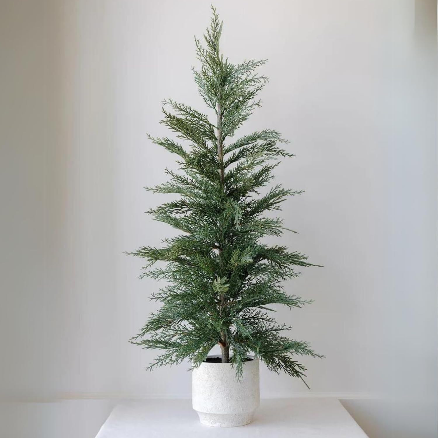 CG Hunter, Faux Evergreen Cedar Trees, Set of 1, 36 in, Creme, Home Decor | Amazon (US)