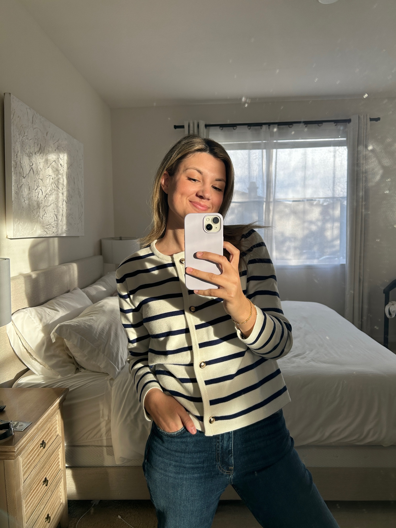 cardigan, jeans, winter outfit, fall outfit, comfortable, striped sweater, blue pants, blue jeans

#LTKfindsunder100 #LTKstyletip #LTKworkwear