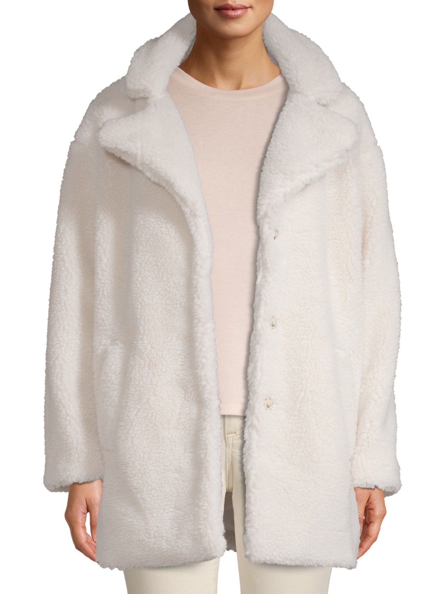 Jason Maxwell Women's Oversized Sherpa Coat | Walmart (US)