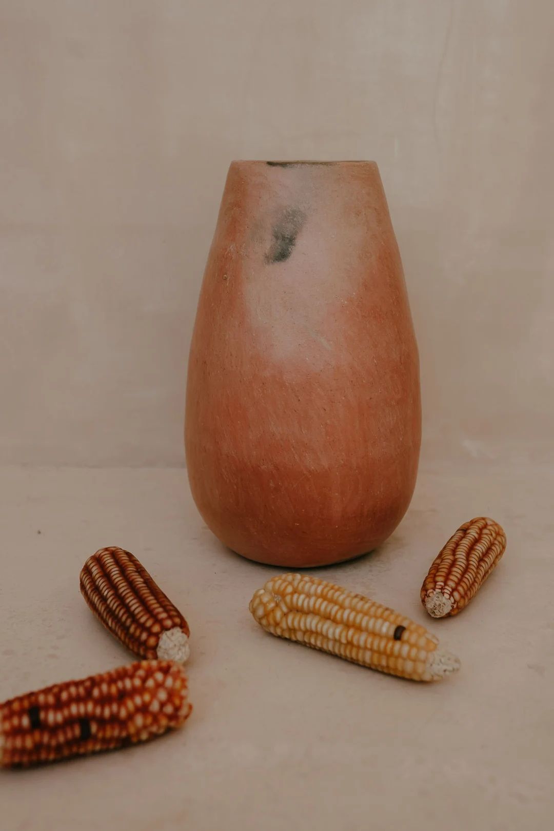 Oval Clay Vase Natural Clay Vase Ceramic Vase Oaxaca Pottery - Etsy | Etsy (US)