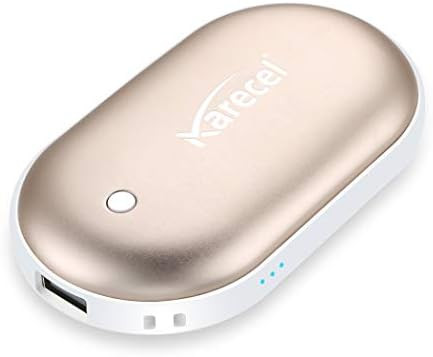 Karecel Rechargeable Hand Warmer, 5200mAh Double-Sided Instant Heating Electric Hand Warmer Power... | Amazon (US)