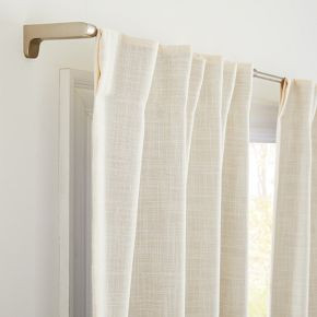 Crossweave Blackout Curtain | West Elm (US)