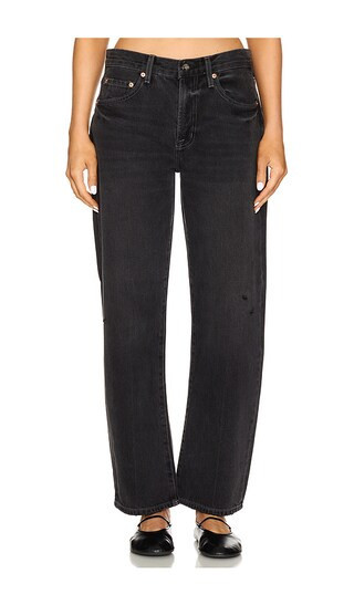 PISTOLA Lexi Mid Rise Straight in Black. - size 25 | Revolve Clothing (Global)