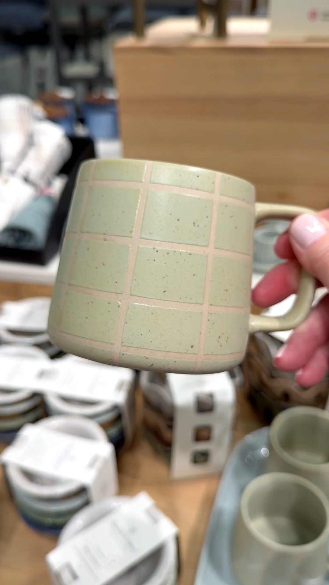 Looking for a spring-themed coffee mug? ☕️ This mosaic-like pattern in mint green is perfect for your morning coffee or chai, afternoon matcha, and nighttime tea and hot chocolate. 

And if you’re a mosaic artist, this would also be fun to use in your tile work (but only if it broke on its own, first 😉). For mosaic tips, tutorials + inspiration please visit my YouTube channel: YouTube.com/julieweilbacher, and follow @julieweilbacher on Instagram.

#coffeemug #teacup #giftsforcoffeelovers #colorblock #springhomedecor  #target #mosaic #springcoffeemug #checkerboard

#LTKHome #LTKSeasonal