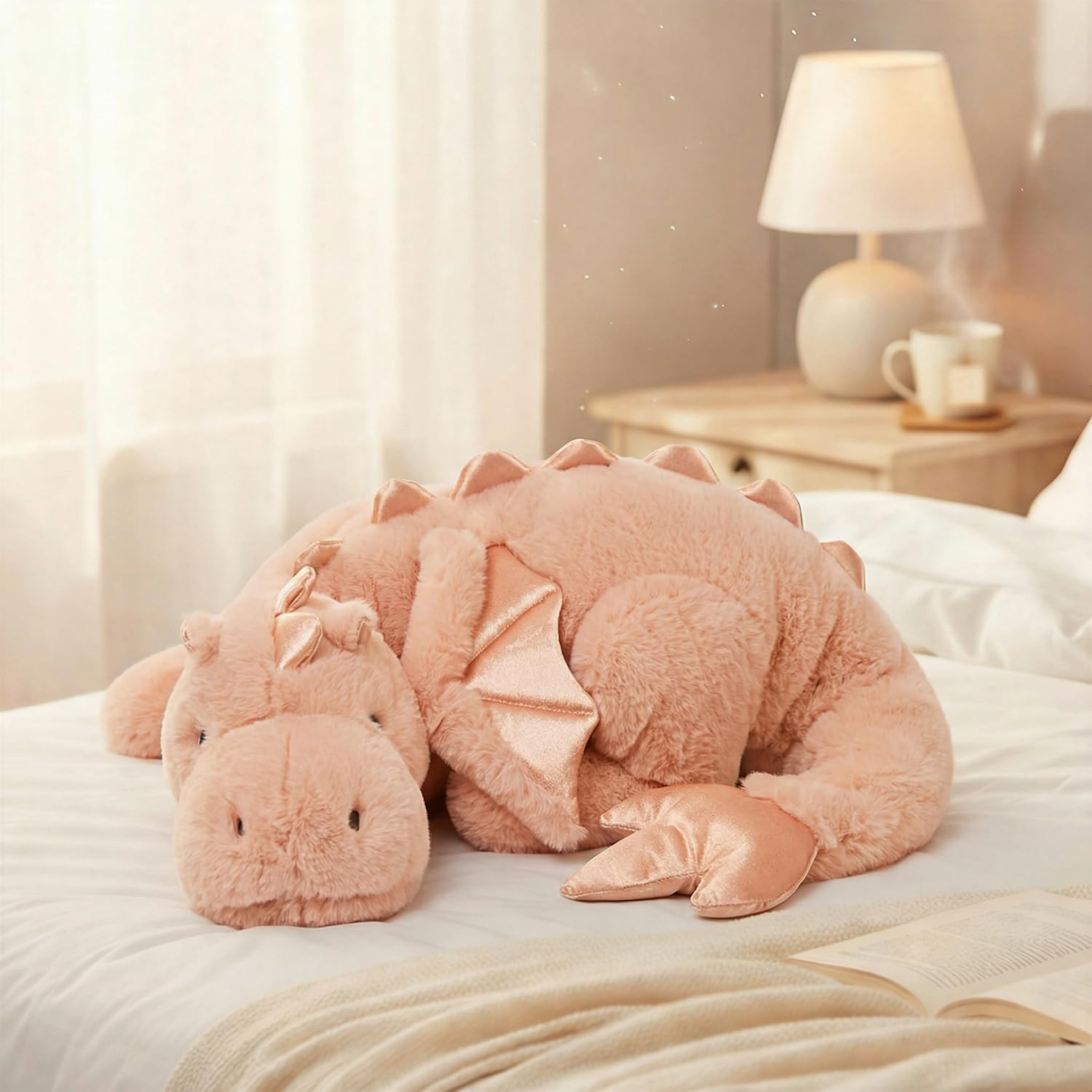 ARELUX Large 36in Cute Dragon Stuffed Animals Plush Toy Soft Pink Pterosaur Plushie Giant Fuzzy D... | Amazon (US)