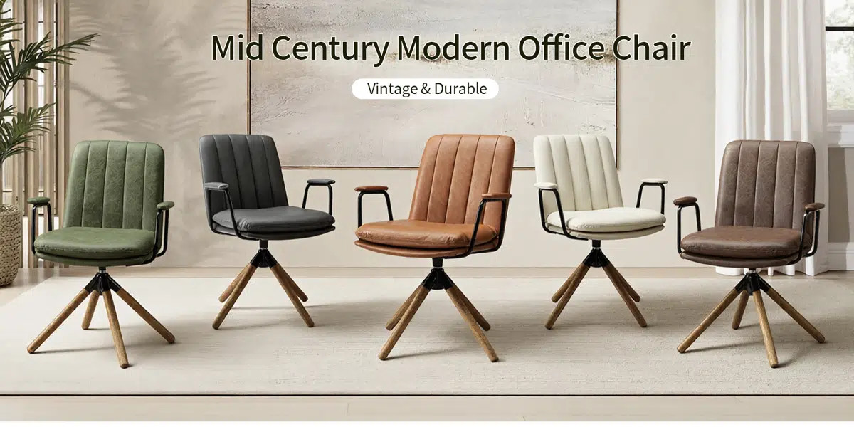 Jadd Swivel Faux Leather Home Office Task Desk Chair | Wayfair North America