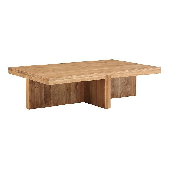 Coralie 50"" Rectangle Coffee Table, Oak | West Elm (US)