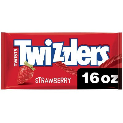 Twizzlers Strawberry Flavored Licorice Twists, Low Fat Candy - 16oz | Target