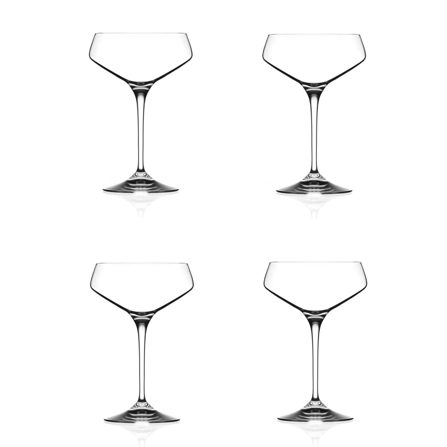 Aria Crystal Champagne Coupe Glasses | Walmart (US)