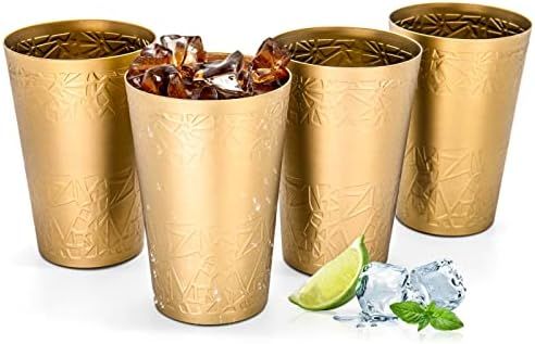 ORAGIMI Aluminum Cups for Drinks 12oz Refillable and Recyclable Party Cups for Adults, Metal Cups wi | Amazon (US)