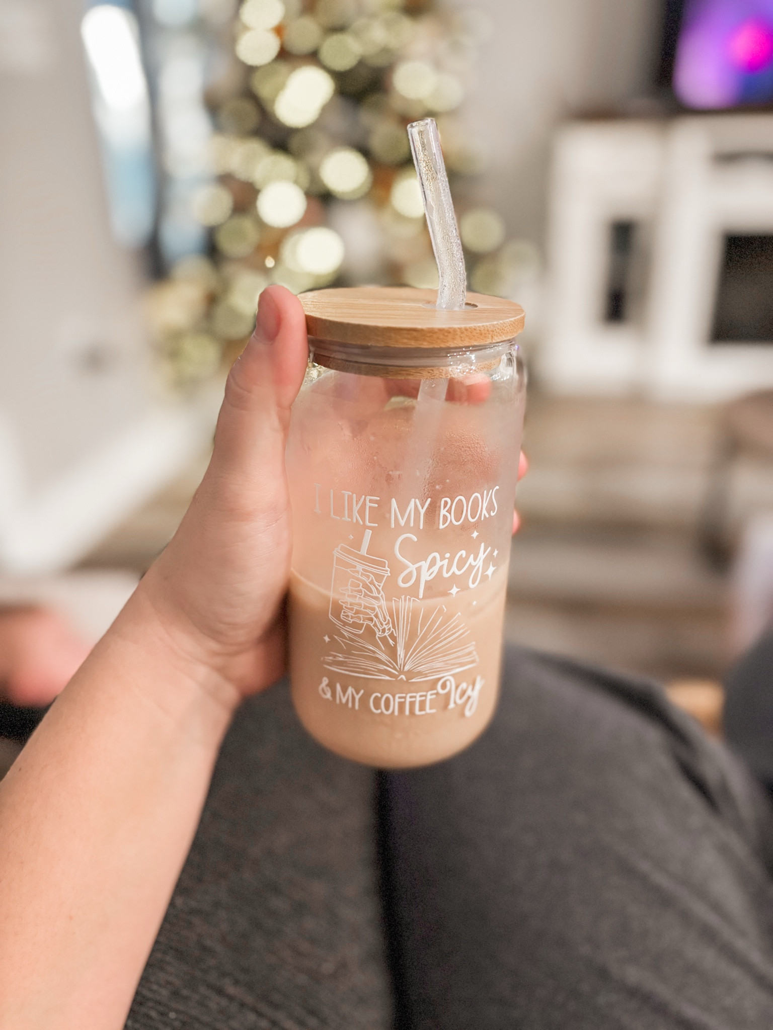 Starting out the morning with my new coffee glass ☕️