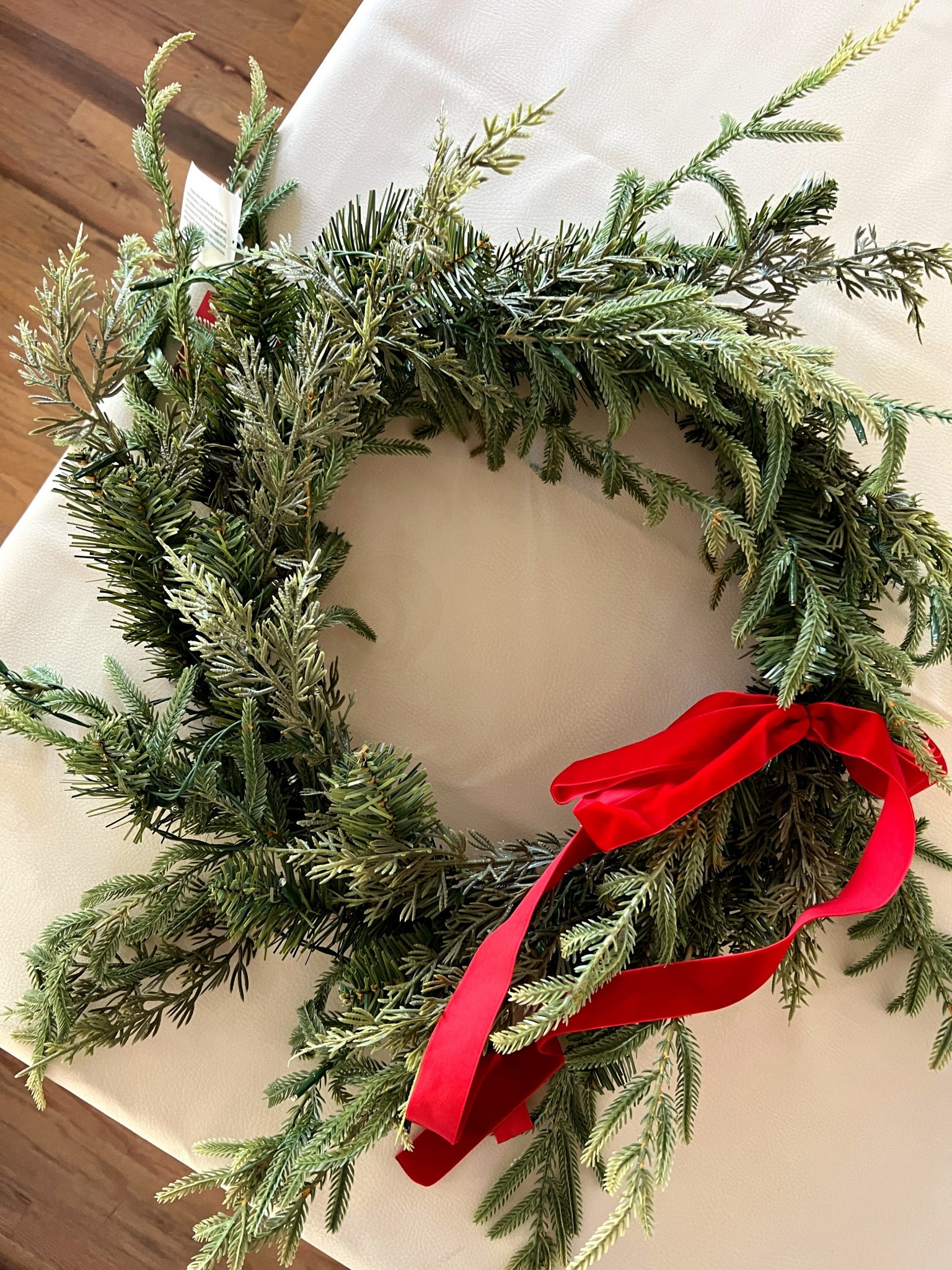 Okay, in person this wreath is beautiful!! I can’t believe it’s not anthro ❤️
If you’re looking for an affordable BEAUTIFUL wreath this is the one. 

#LTKSeasonal #LTKHome #LTKHoliday