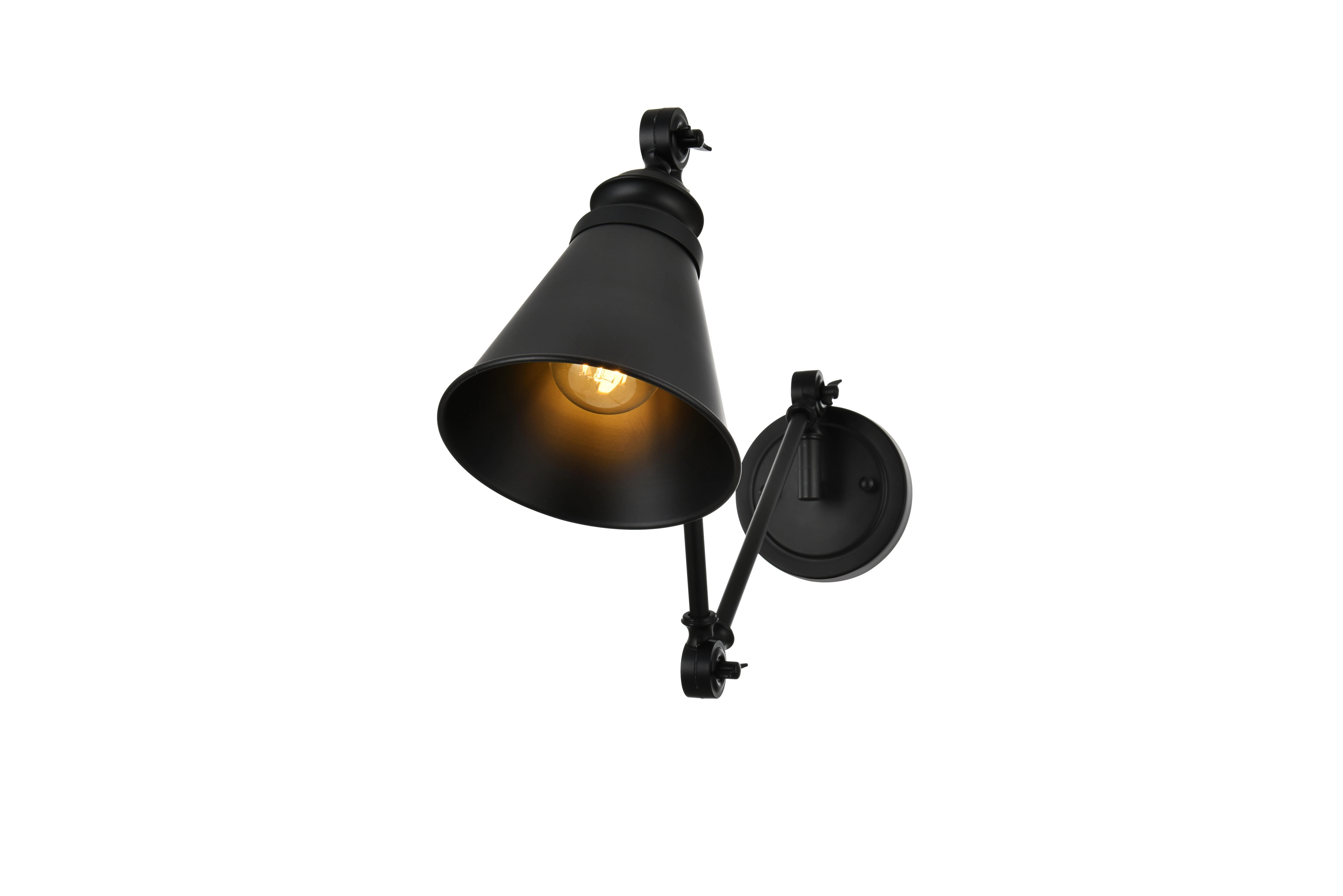 Allida Iron Metal Swing Arm Sconce | Wayfair North America