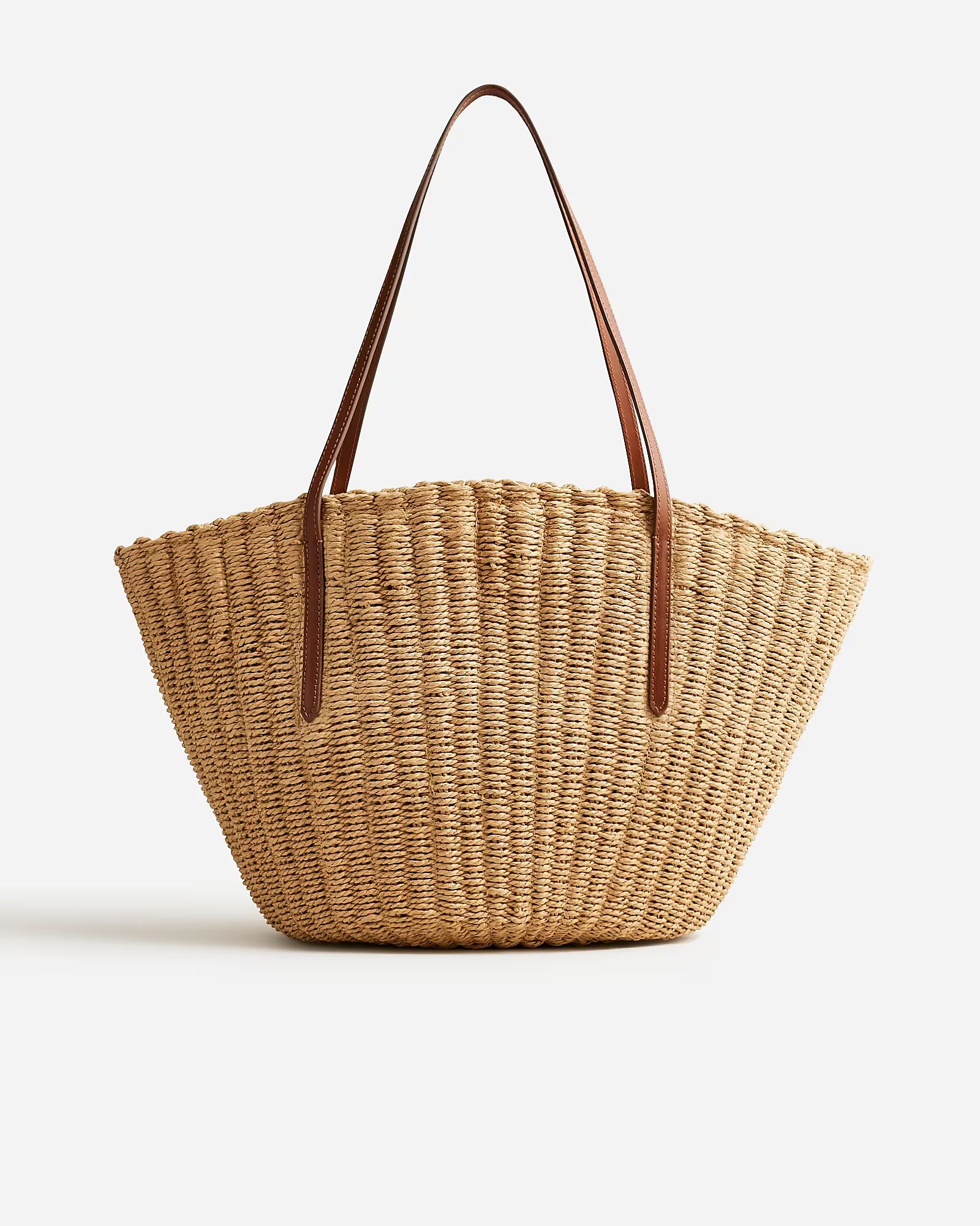 Como woven straw tote | J.Crew US