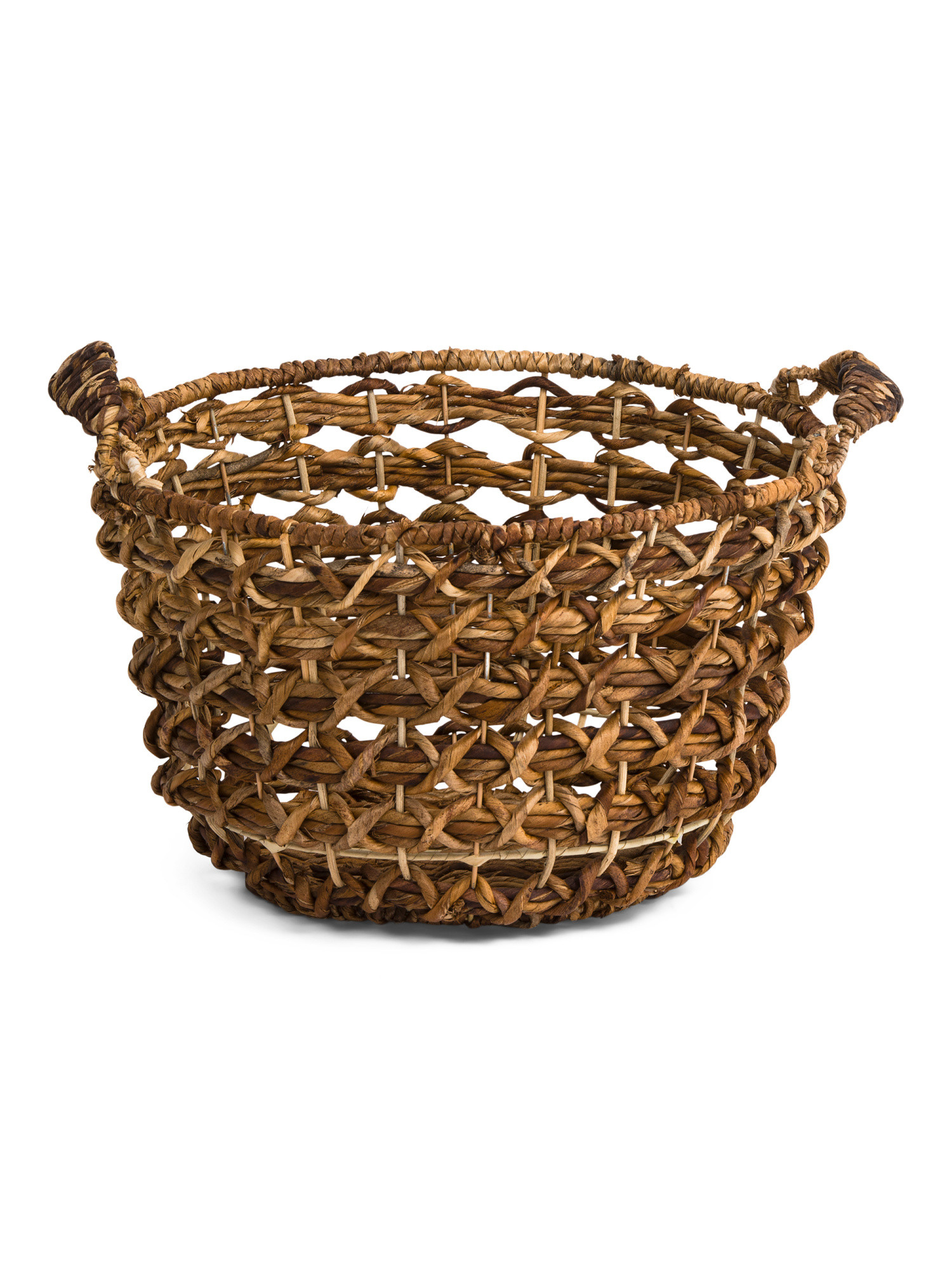 12x8 Small Weave Round Tapered Basket | TJ Maxx