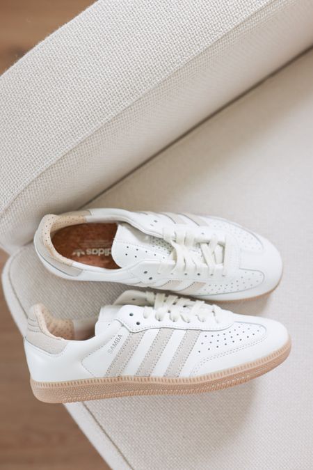 Love the color combo of these Adidas Samba! 

Neutral adidas sambas, samba sneakers, adidas sneakers, women’s neutral sneakers 

#LTKshoecrush #LTKstyletip