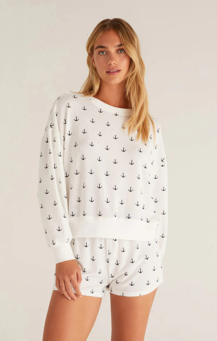 Elle Anchor Long Sleeve Top | Z Supply