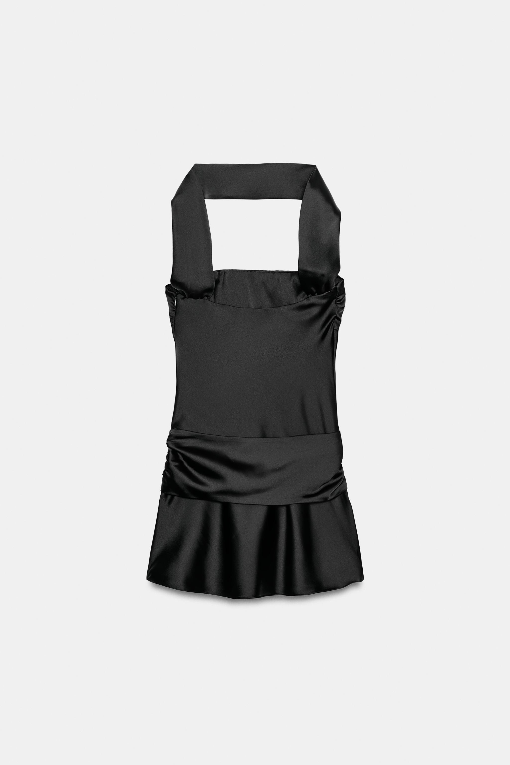 SATIN FOULARD DRESS | Zara UK
