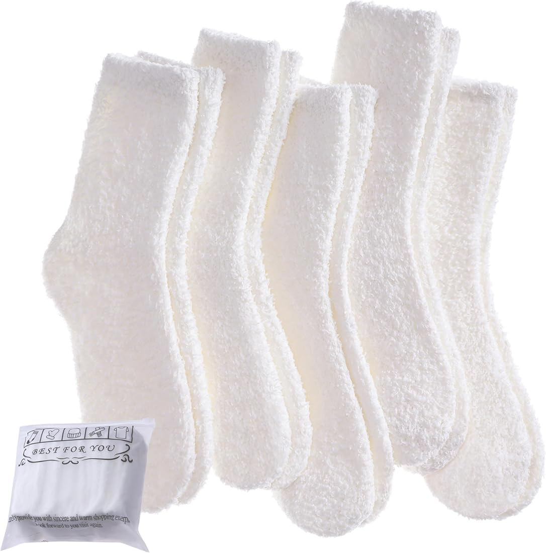 Dosoni Womens Fuzzy Socks Super Soft Fluffy Socks Cozy Warm Home Sleeping Winter Socks | Amazon (US)
