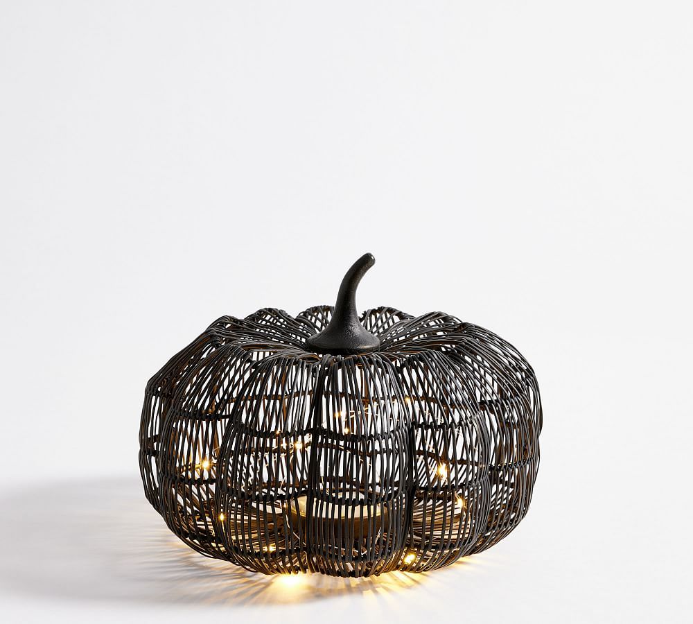 Lit Wire Pumpkins | Pottery Barn (US)