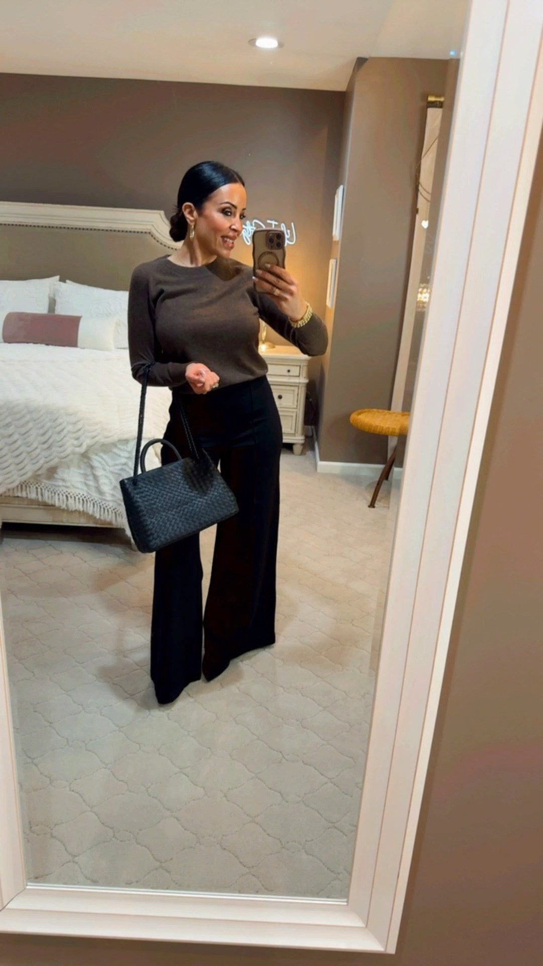 Consider my winter wardrobe officially upgraded. ❄️ I’ve been living in this @quince cashmere sweater and these wide-leg pants. If you’ve been waiting to try Quince, this is your sign—their End of Year sale just dropped! Up to 30% off your new favorite pieces. 🤎 #OOTD #WinterStyle #QuinceAmbassador #FashionDeals #Quince #CapsuleWardrobe #EndofYearSale #Cashmere #WinterOOTD #QuietLuxury #WardrobeStaples #StyleInspiration

#LTKOver40 #LTKSaleAlert #LTKootd