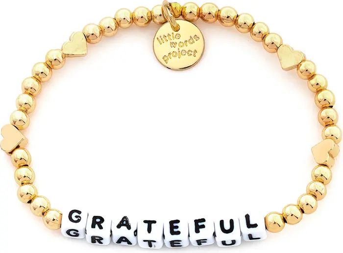 Little Words Project Grateful Beaded Stretch Bracelet | Nordstrom | Nordstrom