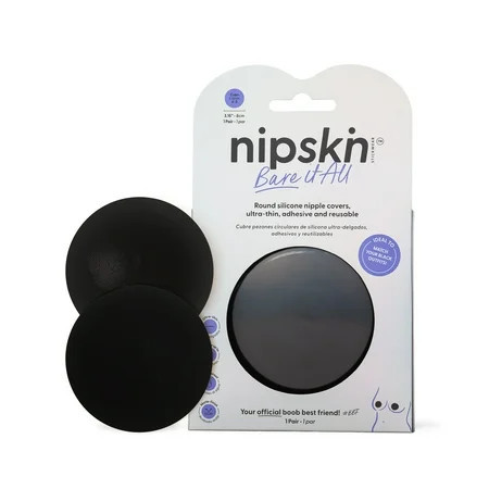 Nipskin Bare It All Adhesive Nipple Covers – Ultra-Thin Reusable Silicone Pasties 1 Pair | Walmart (US)
