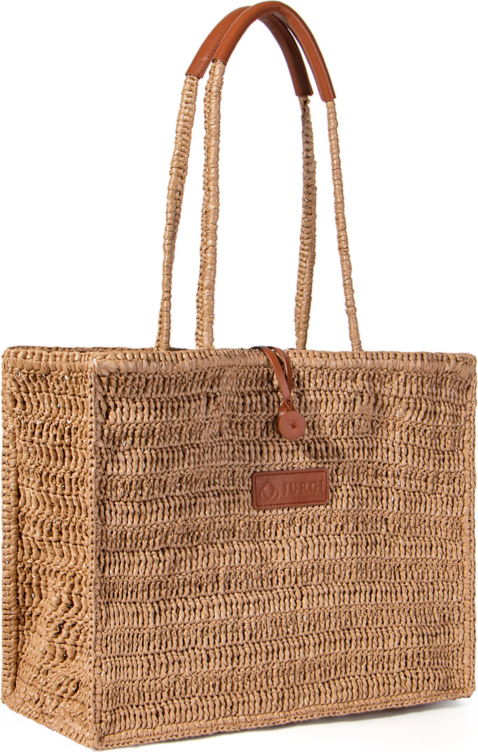 JURGI Straw and Leather Beach Tote | Nordstrom | Nordstrom