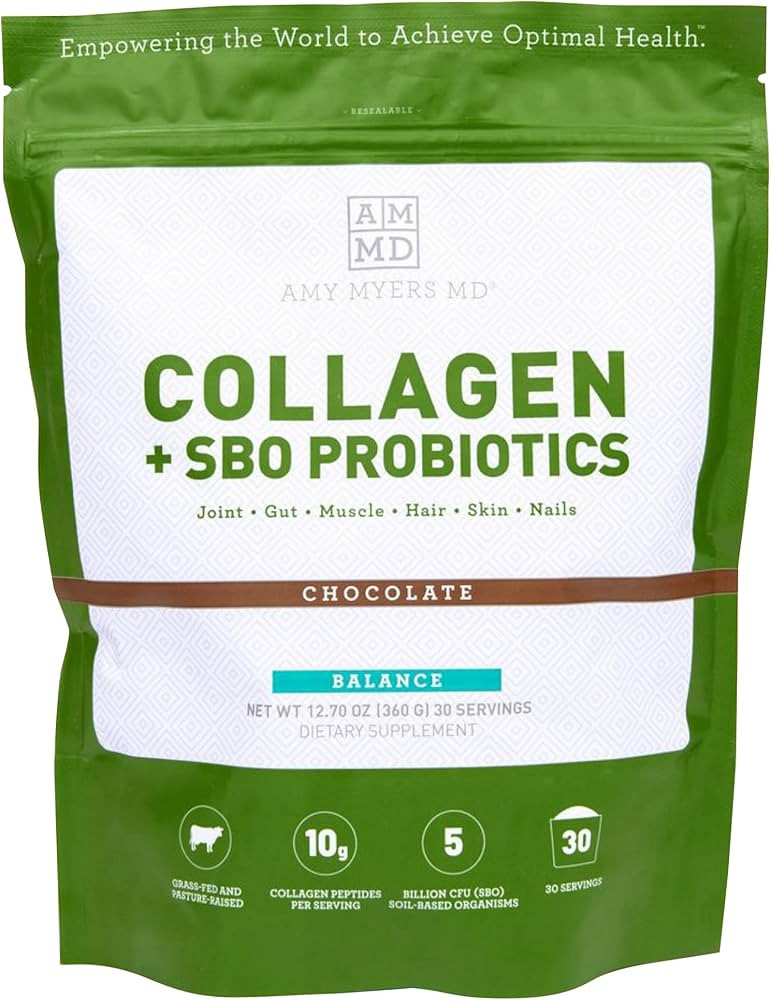 Amy Myers MD Collagen Plus SBO Probiotics - Skin & Gut Health Supplement with Bovine Collagen Pep... | Amazon (US)