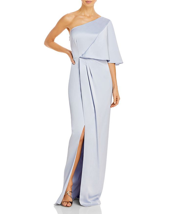 Draped One Shoulder Gown | Bloomingdale's (US)